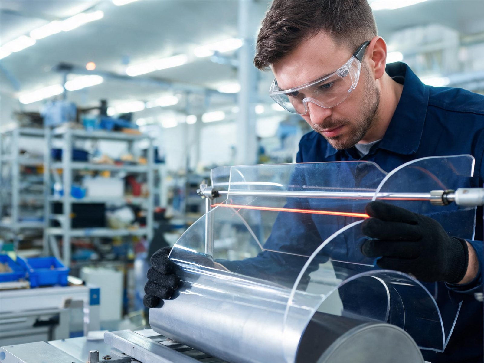 Heat bending clear acrylic